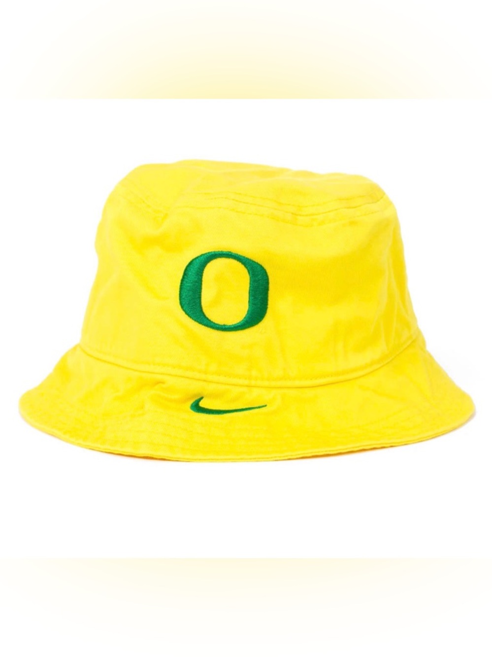 New Nike Oregon Ducks Hat Men’s Sun Bucket Hat Yellow Embroidered Large Apex
